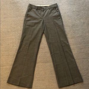 Theory Gray Wool Wider Leg Work Pants / Trouser